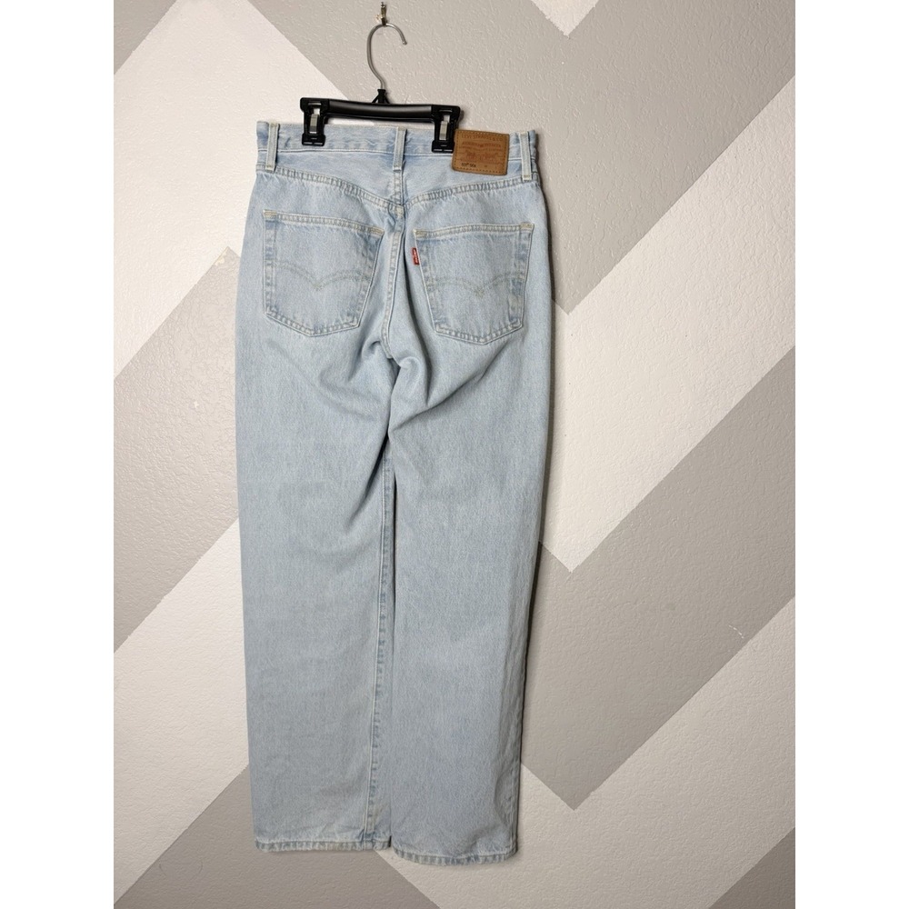Levi's Premium 501 '90s Jeans Women's 24/30 Light Wash Straight Leg Denim Pants - Picture 6 of 15